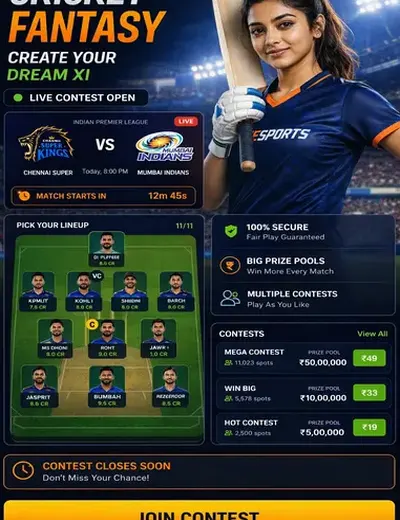 KhelX (khelx apk) fantasy cricket & matchday visual 3